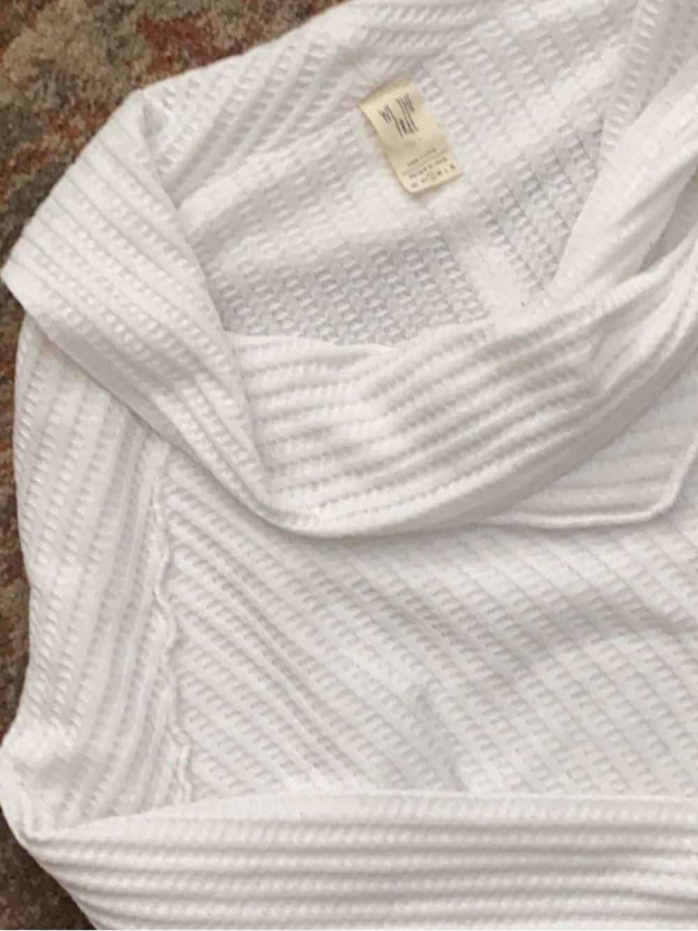 We the free waffle knit cowl neck crop - Picture 4 of 6